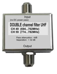 2 filter UHF